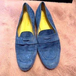M. Gemi suede blue loafers